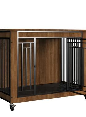 厂家实狗木狗厕笼子小型犬木质HIB笼中型宠犬带所分离物笼狗别墅
