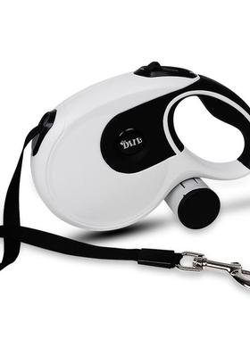 厂家直销宠物狗CD3328携狗一自动伸牵引绳二合便垃圾袋防滑牵引缩