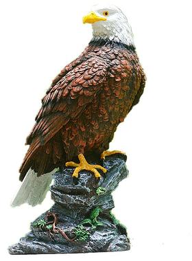 货源仿真老鹰摆件仿铜色老鹰装饰品动物模型家居树脂工艺礼品