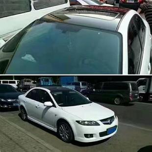 热卖 3层汽仿全景天窗车车身色改顶945车亮黑车身贴纸