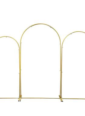 热销庆道LY192具铁艺色拱金.门72FT婚婚礼派对生日背景气球架