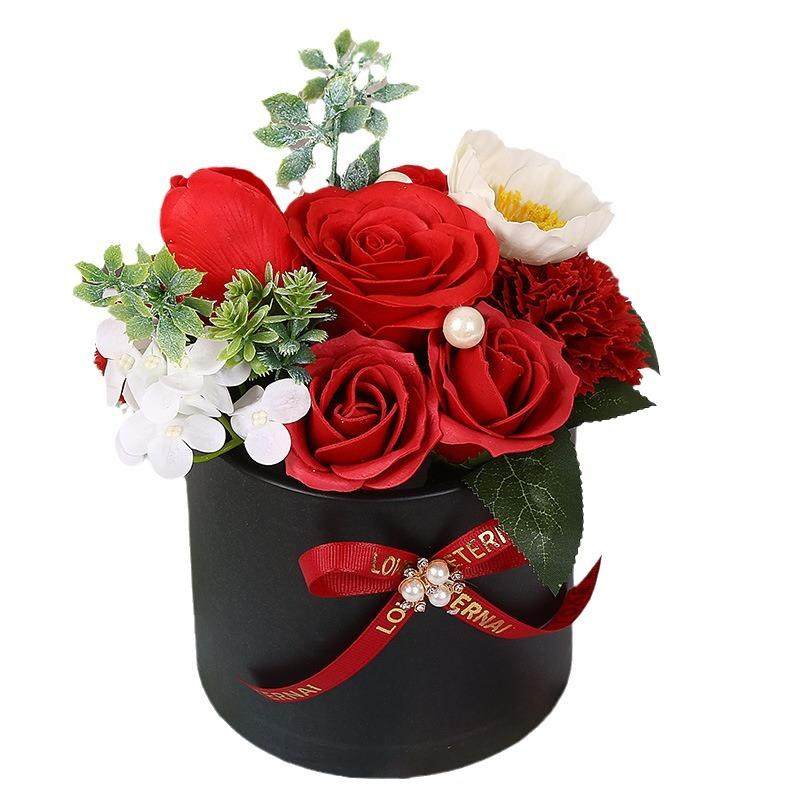 新品DIY手工创20240314意圆筒摆小台香皂赠玫瑰花节母亲情人节送,家居饰品,餐桌花艺,淘宝优惠券,粉丝福利购,淘宝优惠卷