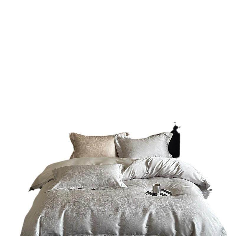 鎏金岁月！轻奢高级感100S长绒棉锦缎提花四件套纯棉全棉床单被套