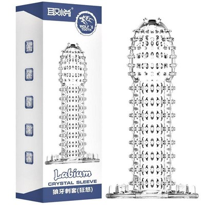 Reusable Condom Wolf Tooth Condom Thickened and Lengthened P