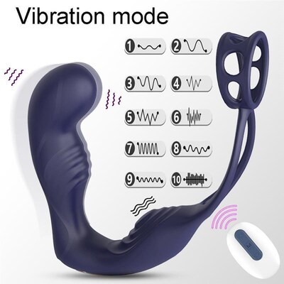 Butt Plug Anal Vibrator Sex Toys for Men Prostate Silicone
