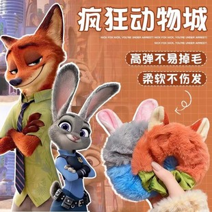 新款尼克狐狸耳朵发箍毛绒猫耳头饰可爱COS少女漫展派对狐狸发箍