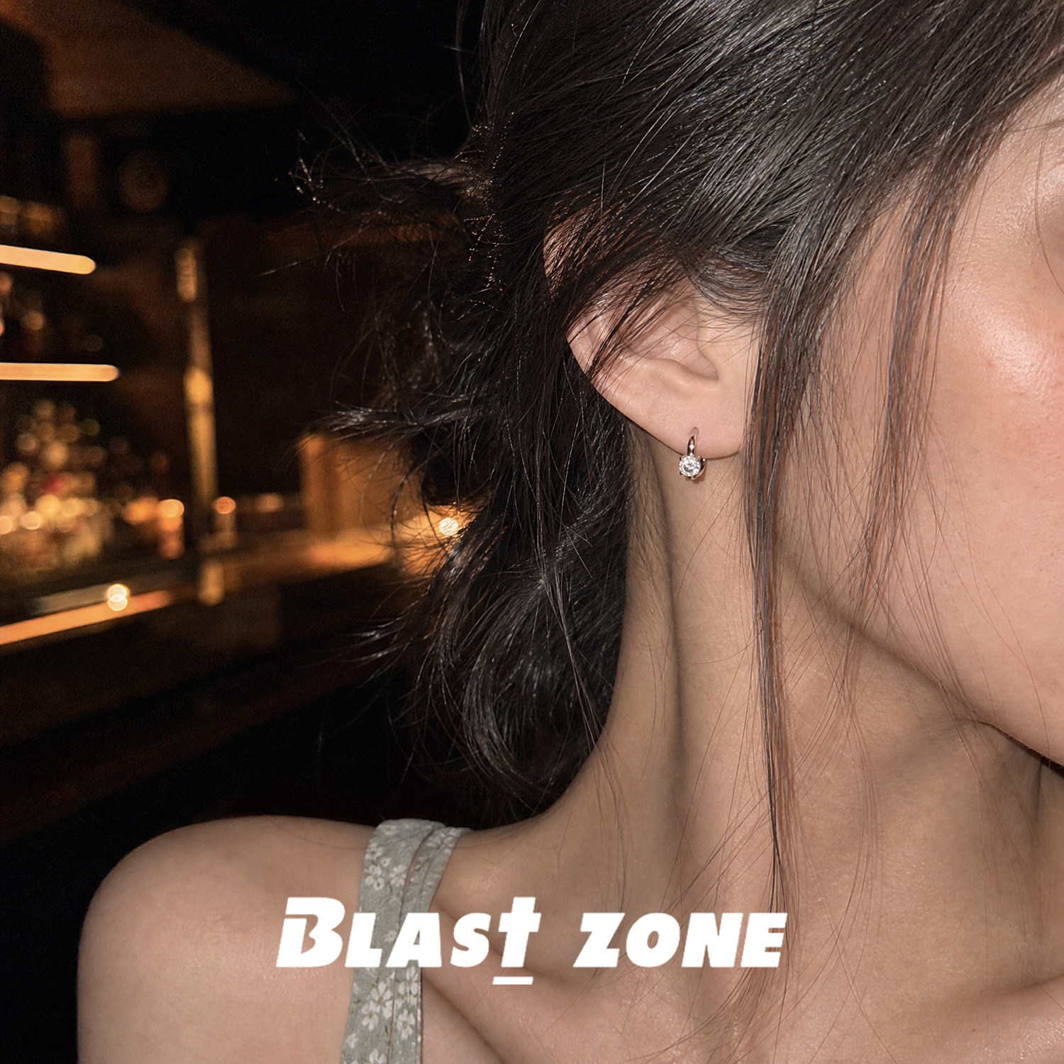 BlastZone5mm莫桑钻耳环图片