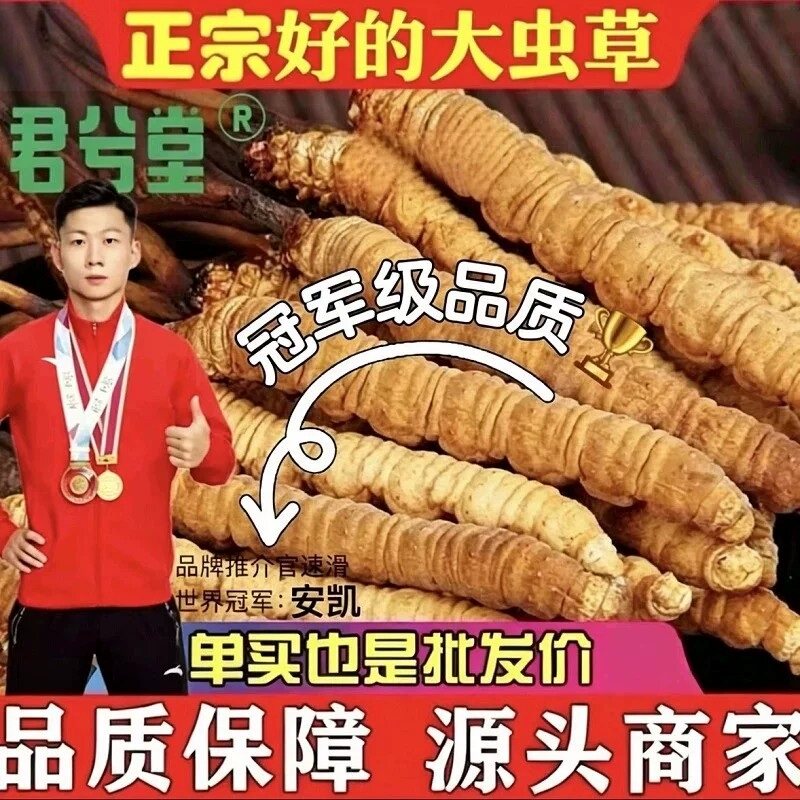 官方虫草干货产地高原高海拔四川西藏青海冬虫夏草旗舰店正品批发
