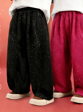 【春春Spring】儿童冬季新款满天星加绒弯刀裤KZ25668