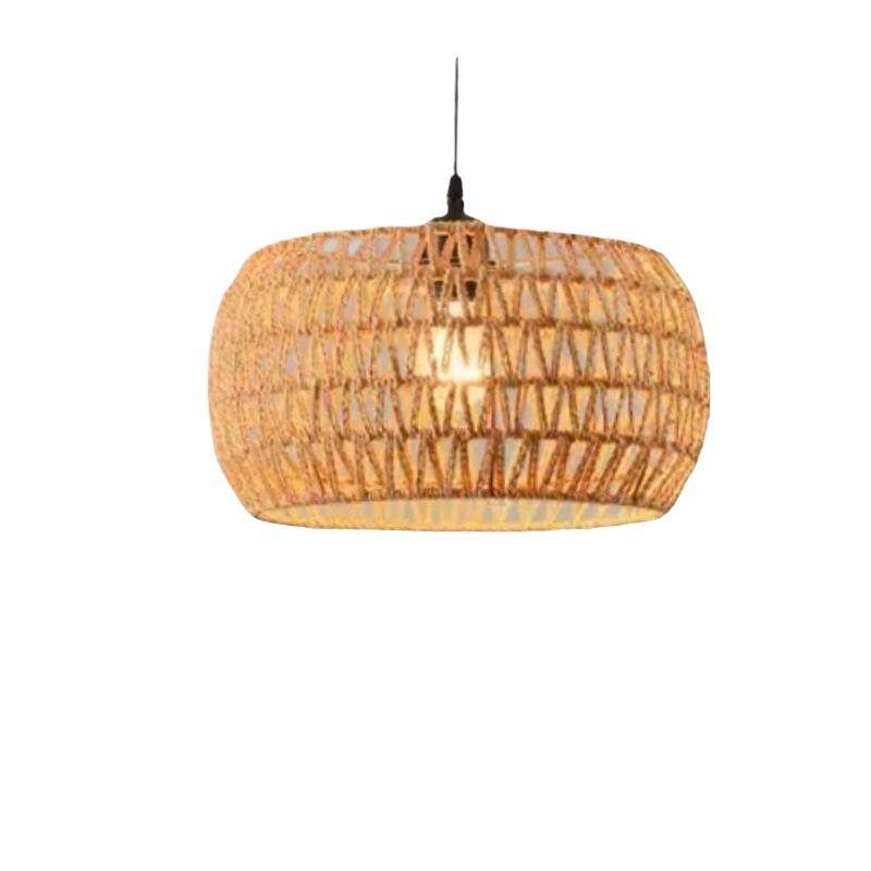 中古复古风奶油侘寂风日式客厅餐厅家居商用麻绳藤编新款藤编吊灯,家装灯饰光源,智能吊灯,淘宝优惠券,粉丝福利购,淘宝优惠卷