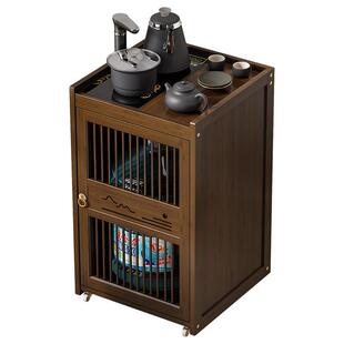 移动茶车家用小茶台茶水柜客厅茶几茶桌一体泡茶桌带轮茶桌茶盘