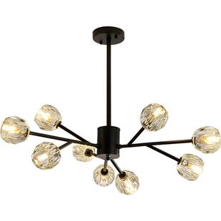 客厅吊灯魔豆分子灯水晶灯简约现代轻奢高级感卧室餐厅中山灯具厂