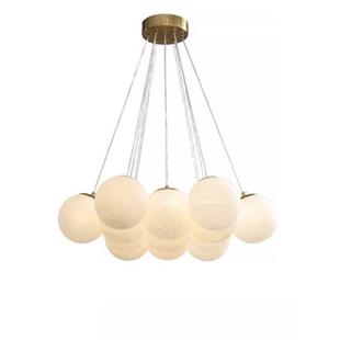 法式 轻奢吊灯客厅餐厅灯具儿童房浪漫星球灯圆球泡泡灯房间卧室灯