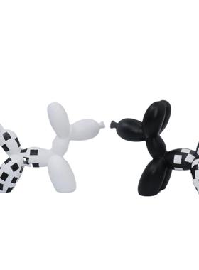 气球狗家居摆件客厅玄关电视柜办公室摆设动物树脂工艺品摆件创意