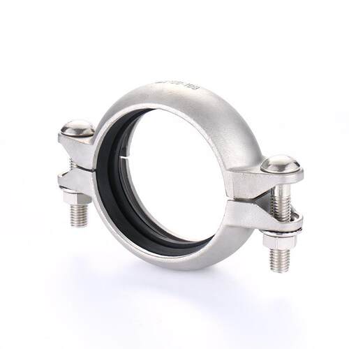 厂家直发不锈钢沟槽卡箍304钢管O型卡箍管材辅助配件管箍