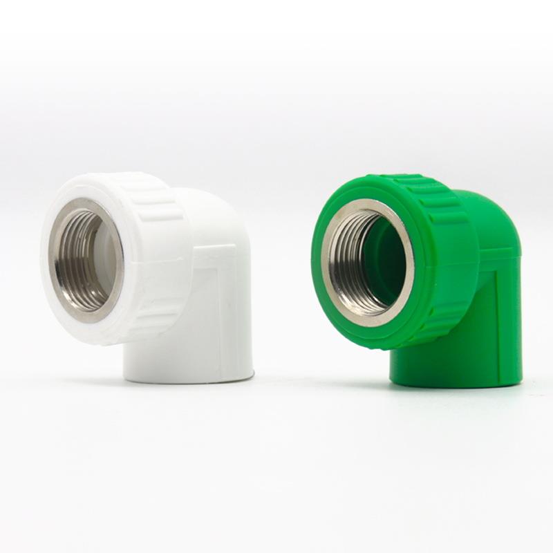 50ppr配件2水0丝弯头1内寸63绿色热熔25QFC铜内牙异径变径管塑料