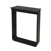 实心钢板桌腿支架金属大板办公导台脚餐台腿桌子腿书桌会议桌桌脚