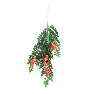 仿真凌霄花假花绿植藤蔓树叶子廊架装饰爬藤门头墙面美化吊顶绢花