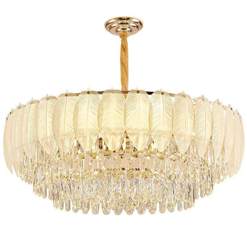 轻奢水晶客厅吊灯高档大气餐厅吊灯法式奶油风主卧室羽毛灯具,家装灯饰光源,智能吊灯,淘宝优惠券,粉丝福利购,淘宝优惠卷