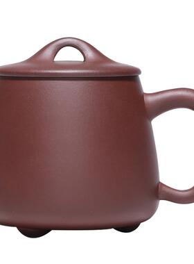 高中档紫砂盖杯办公茶杯茶具礼品logo原矿21184高石瓢杯