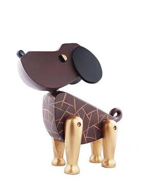 高档样板间装饰品摆件软装配饰酒店树脂梨子轻奢小狗饰品家居摆设