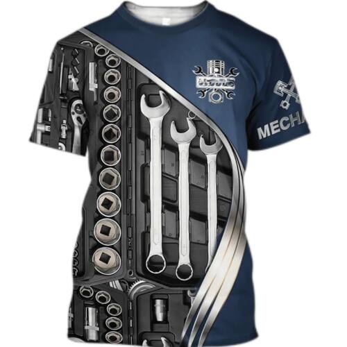 3D digital printed slim fit T-shirt 3D数码印花修身套头短袖男
