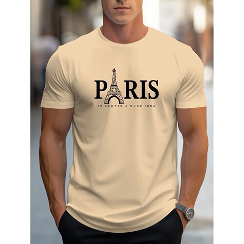 Round neck letter printed slim fit top圆领字母印花修身上衣男