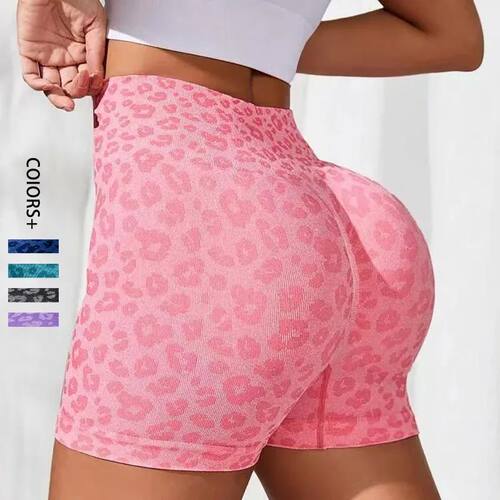 High waisted and hip lifting yoga shorts女式高腰提臀瑜伽短裤