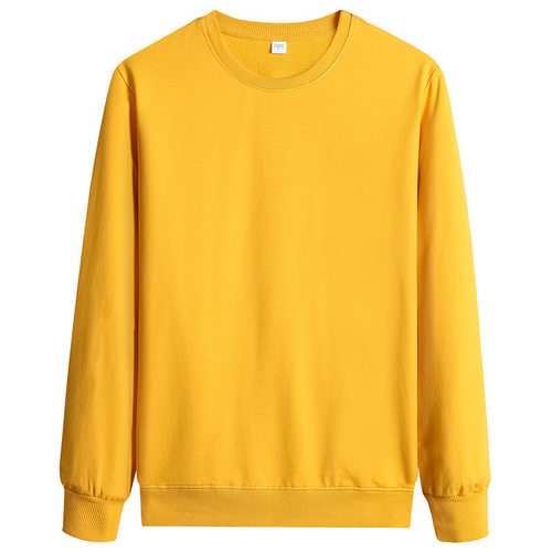 round neck long sleeved couple hoodi纯色圆领长袖上衣情侣卫衣