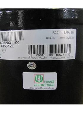 原装泰康冷水机 制冰机压缩机AJ5512E AJ5515E AJ5518E AJ5519E