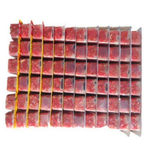 罗汉鱼食灭菌赤虫冰冻血虫水蚤丰年虾冰冻红虫七彩饲料纯红虫12片