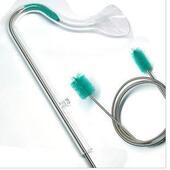 JBL珍宝不锈钢弹簧双头管刷鱼缸超长尼龙刷水管清洁刷子 1.6米