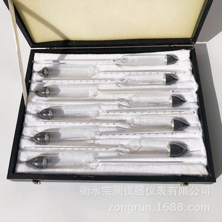 SY-05型10支组石油密度计比重计玻璃浮计婆美计精密高精度
