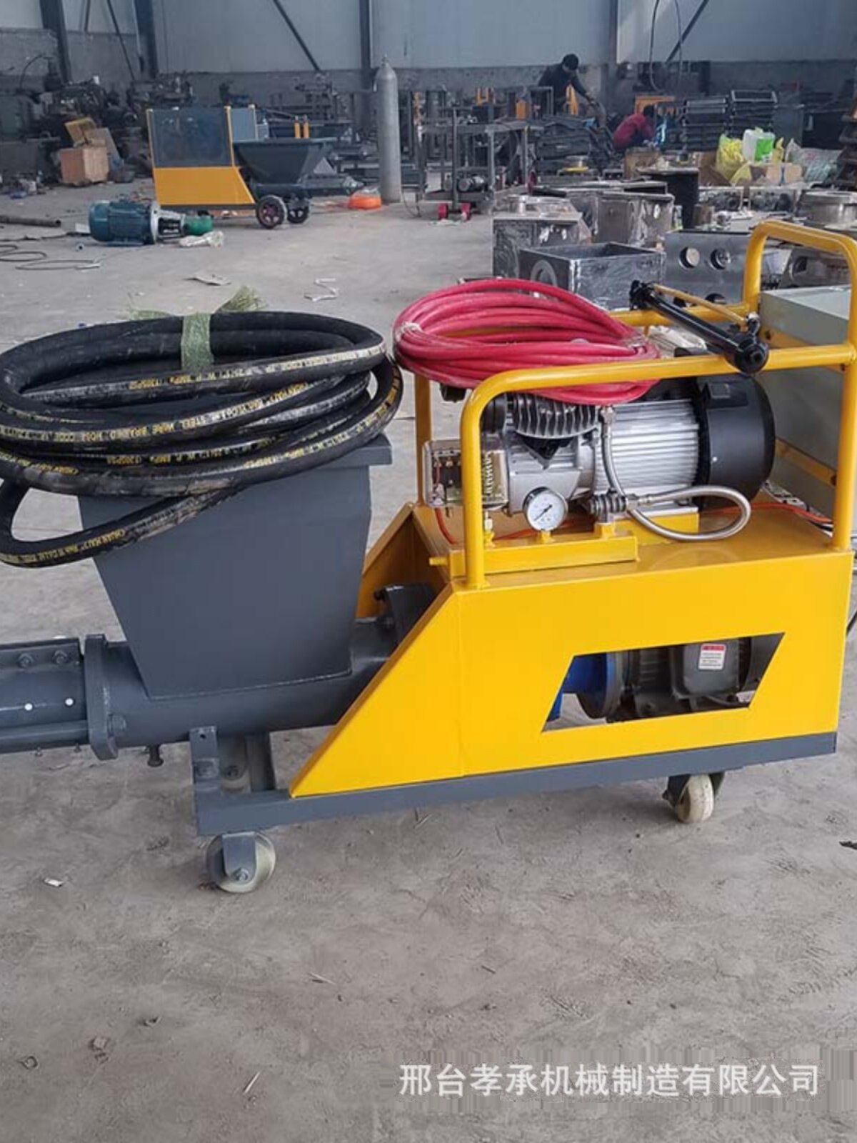 小型喷浆机外墙石膏水泥砂浆喷涂机双杠柱塞抹灰真石漆喷腻子机