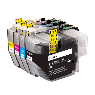 适用兄弟LC3619XL打印机墨盒brother MFC-J2330DW/MFC-J2730DW/MFC-J3530DW/MFC-J3930DW黑色彩色墨水盒3919