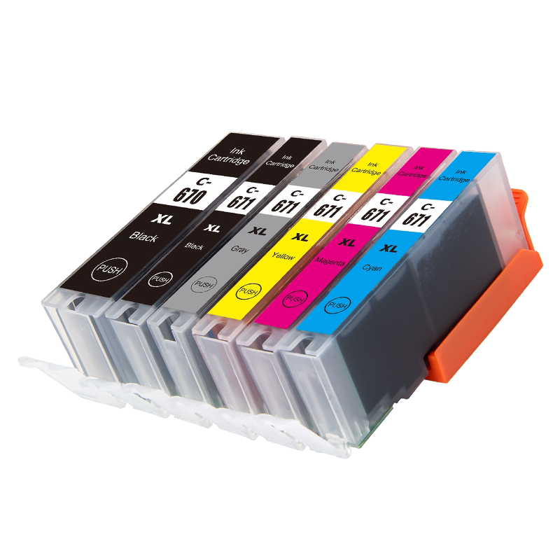 适用佳能PGI-670/CLI-671墨盒Canon TS9060 TS5060 TS8060 6060 MG5760 MG5765 5766 MG6860 6865打印机墨水
