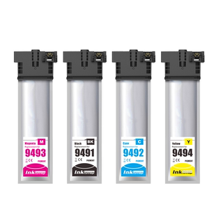 适用爱普生Epson WFC5290a/WFC5790a打印机墨盒t9491墨水盒t9481-t9484墨袋c5290墨盒黑色彩色c5790a墨水