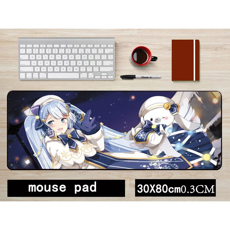 初音鼠标垫初音未来二次元30X80CM大号键盘垫