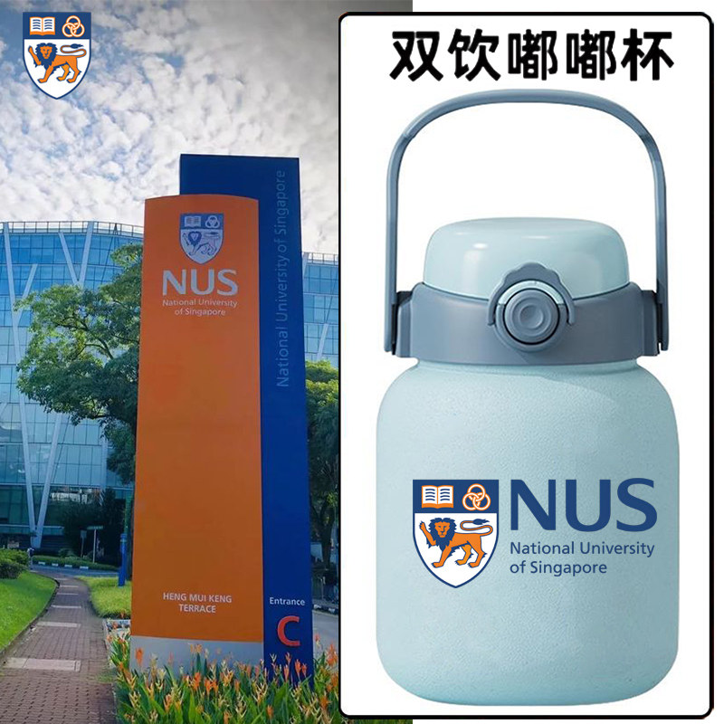新加坡国立大学纪念品NUS周边纪念品不锈钢大容量大肚杯保温杯dt
