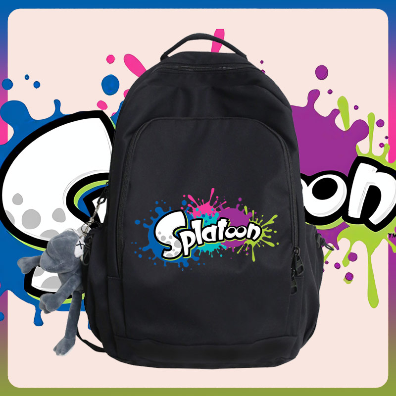 Splatoon斯普拉遁喷射战士3游戏周边学生通用书包男女双肩背包jl