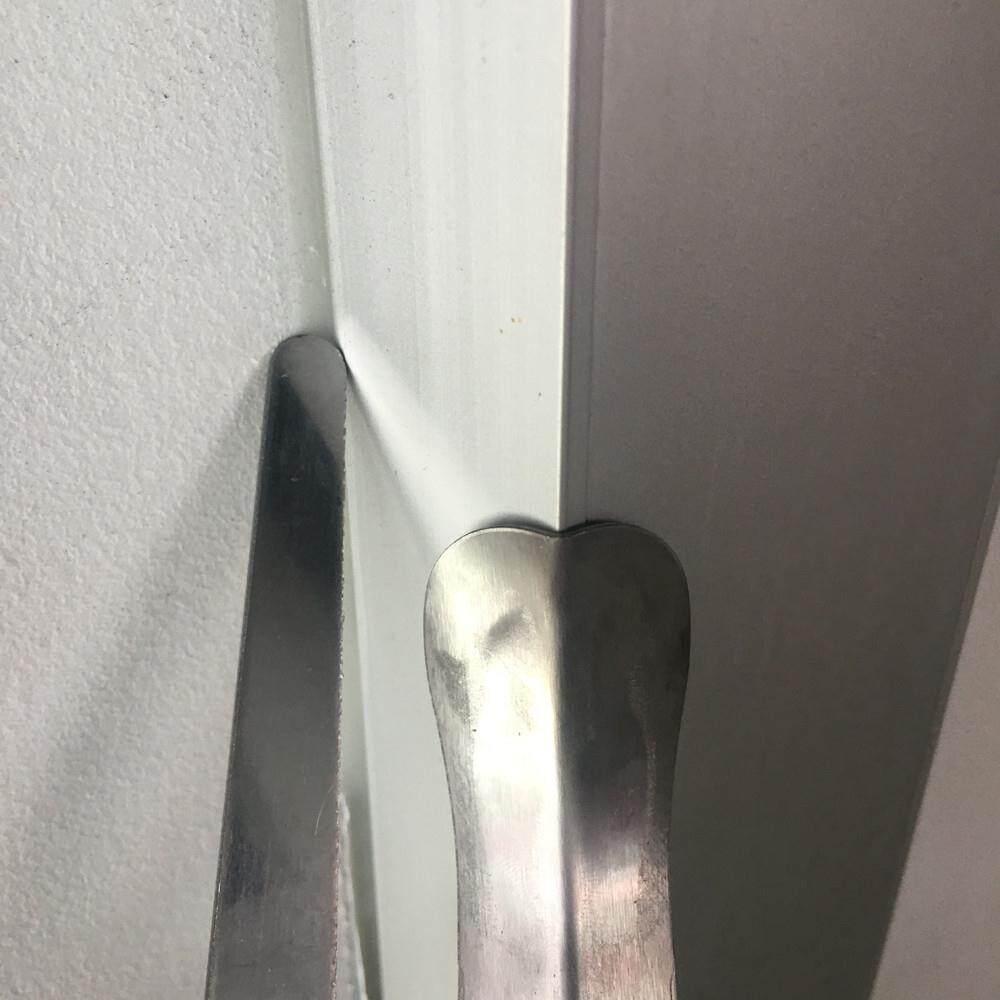 美缝压缝工具 真瓷胶美缝剂阴阳角施工刮片 全金属阳角压缝片