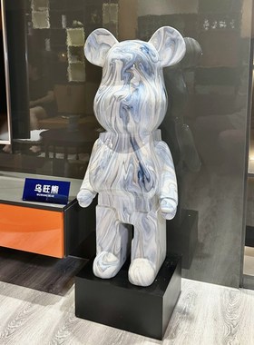 熊底座摆件落地j装饰品增高台展示台圆形长方形树脂橱窗旋转地台