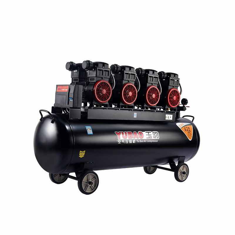 无油空压机工f业级空气压缩机大型喷漆高压220V小型冲气泵静音气