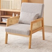 沙发客厅懒人阳台椅实木单人休闲椅洽谈J茶桌椅民宿休息看书三件