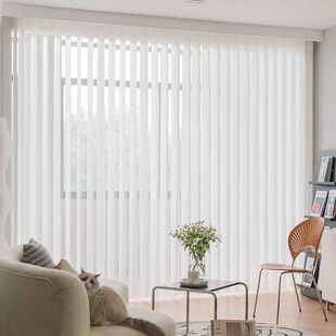 梦幻帘垂直帘竖百叶窗帘房间阳台客厅隔断帘N电动遮阳帘隔热幻影