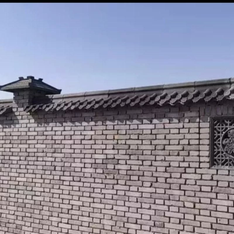 围墙柱帽仿古一体中式柱帽柱子压顶瓦门垛柱子盖T帽大门柱子头顶