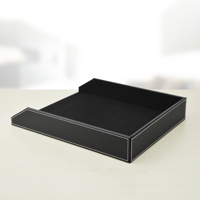 高档商务皮革A4纸托盘文件盘 框 资料框K时尚办公文件收纳盒 特价