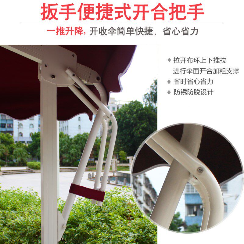 户外太阳伞侧立单边伞庭院广w告遮阳罗马伞站岗台保安大型物业岗