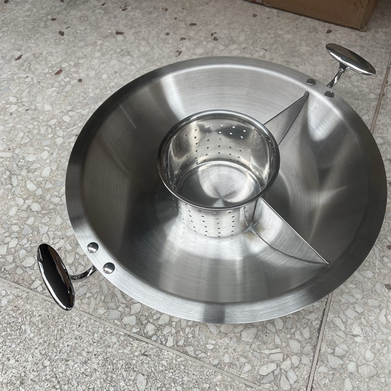 订制美蛙鱼头火锅锅鱼火锅直角多味锅鸳鸯新品电T磁炉谭鸭血火锅