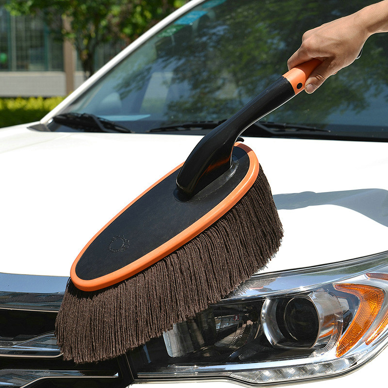 擦车拖把纯棉f车刷浸油汽车掸子除尘神器扫灰软毛蜡拖车载清洁用